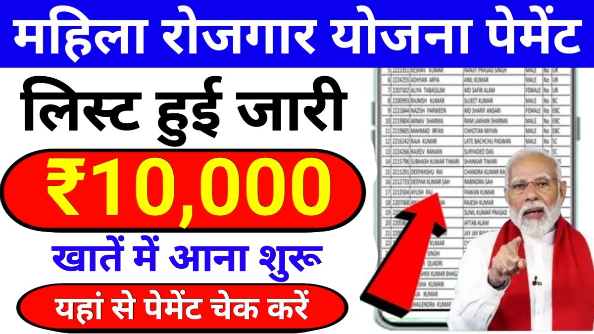 Mahila Rojgar Yojana Payment List
